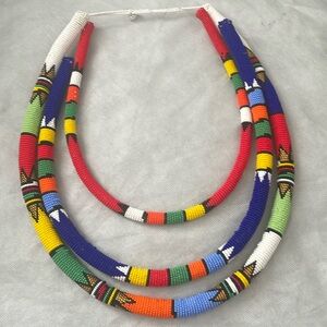 Vintage tribal necklace as is